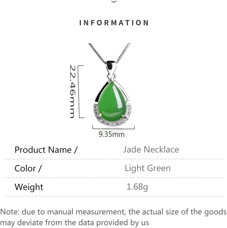 14K Gold Real Natural Jade Teardrop Moissanite Pendant, Ethnic Style Hollow Inlay Design, Elegant Jade Jewelry Gift for Her Happiness - Image 2