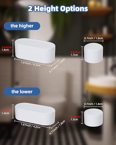 Hibbent 10 PCS Toilet Seat Bumpers, Strong Adhesive, Toilet Spacers Bidet - image 4