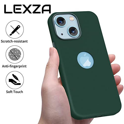 Image of Vaku Luxos Lexza for iPhone 14 Cover Case, Premium Leather, Military-Grade Protection, Slim, Thin Compatible with iPhone 14 Back Cover - Green