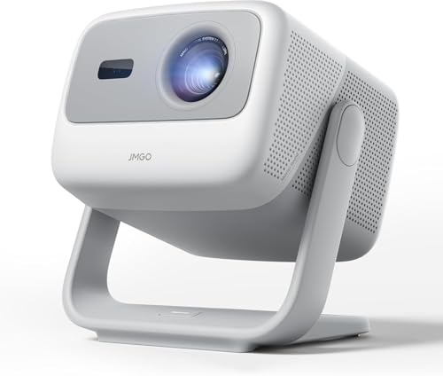 Projecteur Laser Triple Portable JMGO N1S GTV, Compatible 4K, 1080P FHD, 850 lumens ISO, Netflix Officiel, HDR10, Correction Automatique par cardan, Videoprojecteur Home cinéma 3D 200', Haut-parleurs