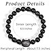 MAIBAOTA Black Cat Bracelet, Black Cat Jewelry Gifts for Women Men, Black Obsidian Bracelet, 8 mm Crystal Stone Beaded Bracelet, Cat Gifts for Cat Lovers
