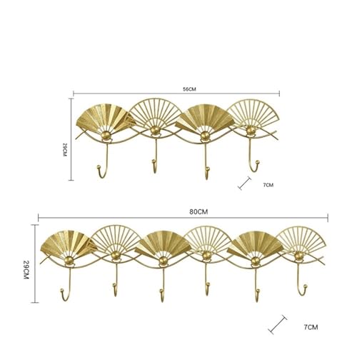 Crochets dorés en fer de qualité supérieure pour une suspension murale chic - 3