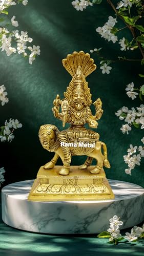 RAMA METAL Brass PRATYANGIRA Devi Statue for Puja