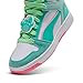 Puma Unisex-Child Rebound Layup Mid Squishmallows Shoes, Mint-Puma White-Mint Melt, Big Kid 5.5