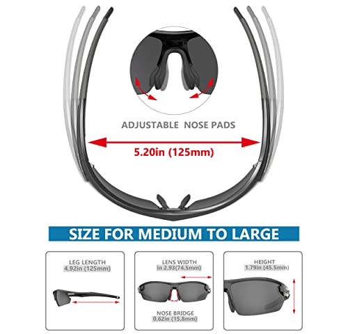 Image of QOOL TIMES rectangle Polarized fishing Sunglasses for Men Women, Running Hunting Golfing Cycling Hiking Outdoors