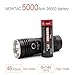 WOWTAC A5 3650 High Lumens Super Bright Rechargeable Flashlight, Waterproof High Illumination Handheld Flashlights, LED Flashlight for Searching Dog Walking Camping Hiking-CW