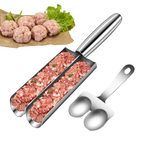 Máquina para hacer albóndigas con pala de corte, herramienta creativa de acero inoxidable para hacer albóndigas | Máquina multifuncional para cocinar rápidamente sorbete de masa de galletas