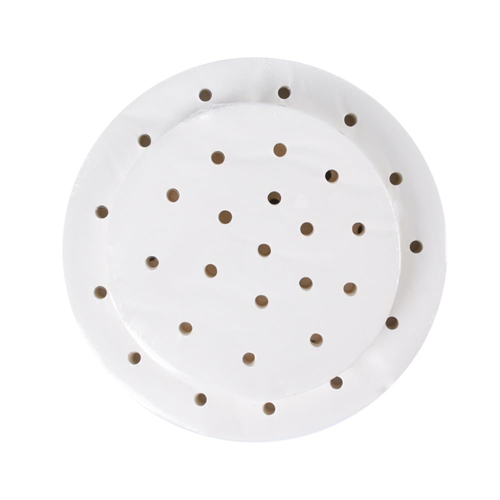 ILLIDAN せいろ シート セイロ シート ペーパー 直径24cm 50枚入り 使い捨て 丸型 穴あき 直径9cm/15cm/18cm/20cm/22cm/24cm/26cm/28cm/30cm/32cm 蒸し器用 蒸し 耐熱 耐熱耐久 調理用紙