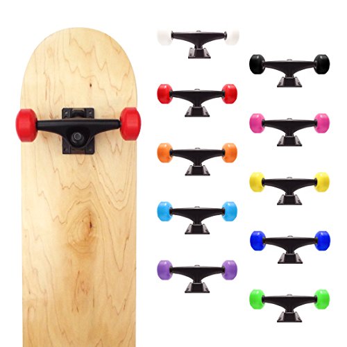 image for VJ 5.0 Skateboard Trucks (Black), Skateboard Wheels 52mm, Skateboard B