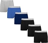 Hanes Ropa Interior Caballero Paquete 6 Piezas Boxer trunkMarino