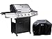 Habitat et Jardin Barbecue Gaz Bingo 5, 5 Brûleurs Dont 1 Latéral, avec Housse Protection, 15.2 kW, Noir 1351_93466