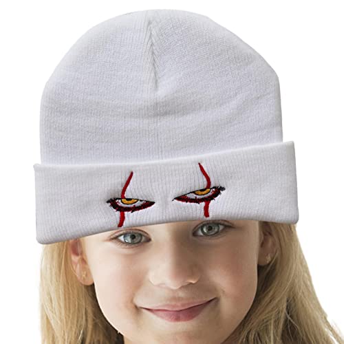 chapéu do palhaço, Chapéu feito malha lã, Chapéu palhaço olhos assustadores gorro malha chapéu dança
