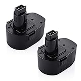 Powerextra 14.4V 2.5Ah 2 Pack Power Tool Replacement Battery for Black&Decker PS140 FireStorm 14.4 Volt Cordless Drill Black and Decker 14.4v Battery