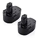 Powerextra 2500mah 14.4V Replacement Battery for Black & Decker PS140 Firestorm 14.4-Volt NiMH Pod Style Battery Black and Decker 14.4v Battery (2 Pack)