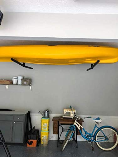 YUANSHI Ski & Snowboard Ceiling Storage Rack - Double SUP & Surf Ceiling Storage Rack- Hi-Port 2 Overhead Hanger Mount-Multifunctional Ceiling Storage Rack-Home,Garage & Shop
