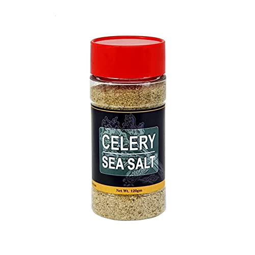 GardenScent Sal de mar de apio de 120 g – Apio Sea Saltt proporciona un sabor dulce, picante y ligeramente amargo por sí mismo y mejora el sabor de otros condimentos y alimentos