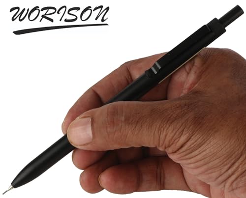 Image of worison 0.7mm Mechanical Pencil set 1 White and 1 Black Pencil