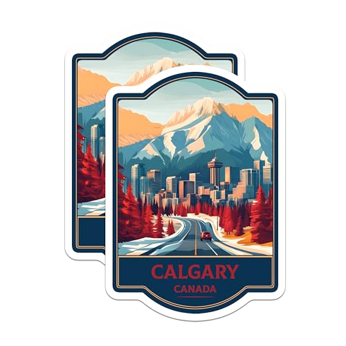 Imanes decorativos Calgary Canadá pack x2 5 pulgadas miniatura 1