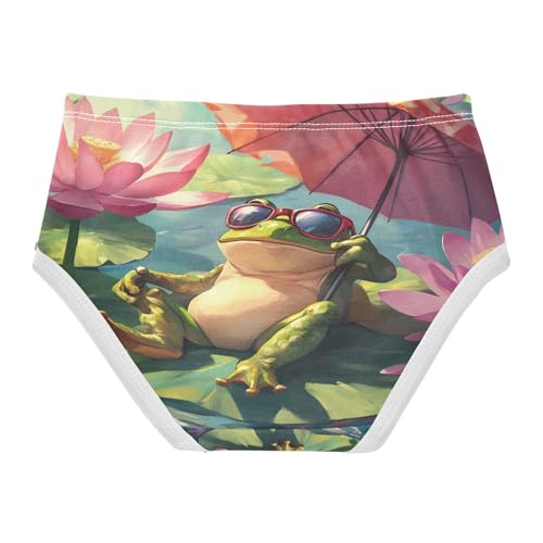 Funny Frog Red Umbrella Toddler Girls's Underwear 2T 202b89462