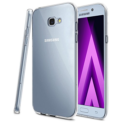 Preisvergleich Produktbild Samsung Galaxy A5 (2017) Hülle, KKtick Transparente Kratzfeste Schutzhülle Crystal Clear Bumper Premium TPU Silikon Durchsichtige Handyhülle für Samsung Galaxy A5 (2017) 5.2 Zoll Case Cover