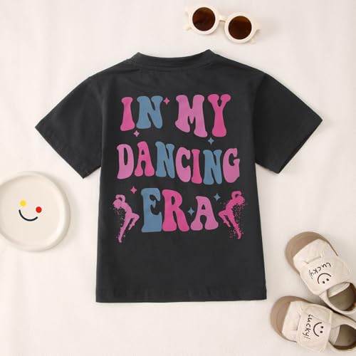 Image of GLIGLITTR in My Dancing Era Shirt for Girls Kids Toddler Dancer Graphic T-Shirt Funny Dance Lover Short Sleeve Summer Tees