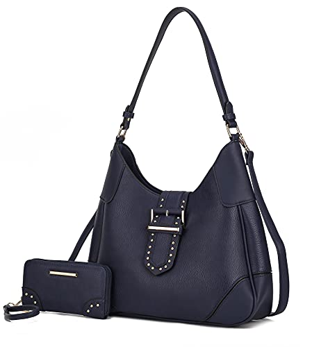 Image of MKF Collection Shoulder bags for women, crossover handbag, Hobo side messenger Bag & Matching Wrislet Wallet