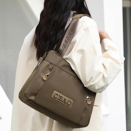 WHITEROWS Large Capacity Nylon Crossbody Bag,CBAO Nylon Handbag,Waterproof Wear-Resistant Shoulder Bag for Women3
