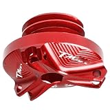 LOPART Bouchon De Vidange D'huile De Moteur De Moto Écrou De Carter Couvercle De Bouchon De Remplissage D'huile pour Yamaha TMAX 500/530 2001 2002 2003 2004 2005 2006 2007 Moto Pièces (Color : Rot)