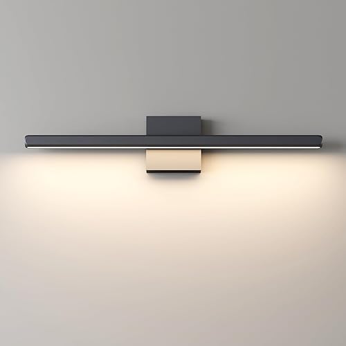 Miniatura 1 de Luces de tocador modernas de 24.5 pulgadas para baño, 14 W, regulables, luces LED de baño sobre el espejo, luz negra para baño, dormitorio, sala de