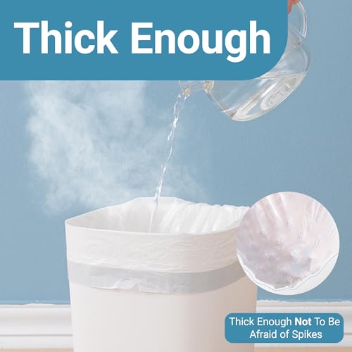 Image of Code G (200 Count) 8 Gallon Heavy Duty Drawstring Trash Bags Compatible with simplehuman Code G Garbage Can Liners 8 Gallon /30 Liter | 1.2 Mil | White