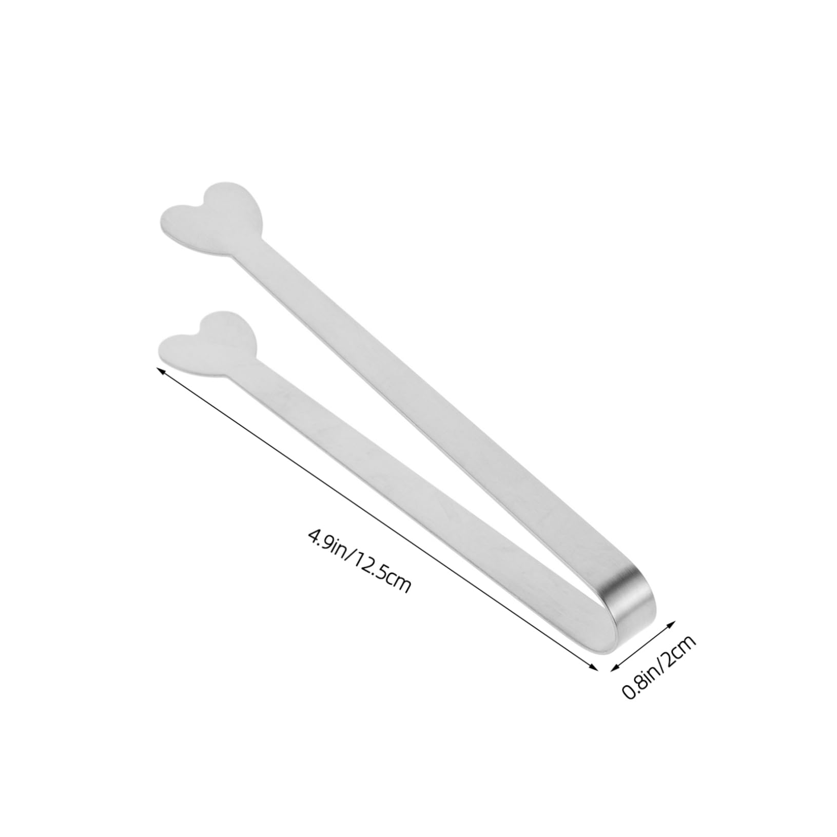 Mikinona Bread Tongs Ice Cube Tongs Stainless Steel Food Servicing Kitchen Tool Compact