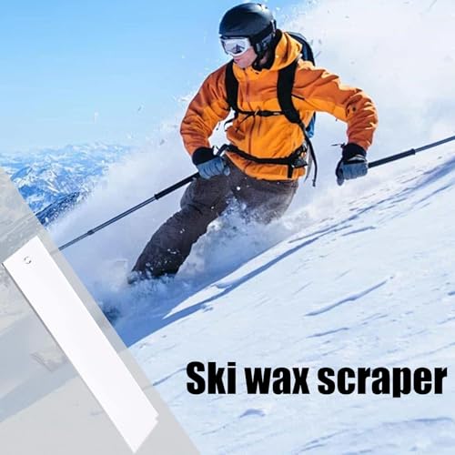 Acunny Rascador de cera de esquí, eliminador de cera de tabla de surf, herramienta de rasqueta de esquí, herramienta de cera de snowboard eficiente, raspador de cera de surf, herramienta compacta para - imagen 3