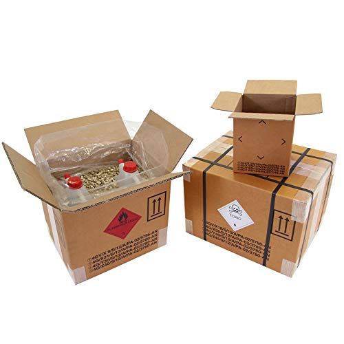 TransPak Gefahrgut-Karton 1-wellig, 175 x 155 x 213 mm, 6 Liter, 25 Stück