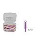 Unique 2 Color Combo Orthodontic Braces Ligature Ties 20 Sticks (320pcs）More Fun For Kids and Patients (#12 Purple&White)