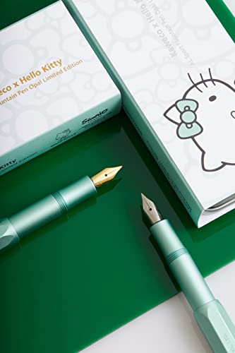 Ymmv ''Kaweco X Hello Kitty'' Al Sport Fountain Pen Opal Silver Edition F #TOP4