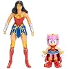 DC X Sonic Collectable Action Figure Multipack Pair of Amy as Wonder Woman and Wonder Woman Herself! Featuring Multiple Points of Articulation for Action-Packed Posing