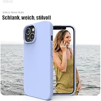 Zuvirelx Silikon Handyhülle für iPhone 13 Mini Hülle, Weiches Griff, Dünne, Minimalistisch, Stoßfest, rutschfest, Taschenpassend - Flieder – Ansicht 2