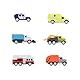 Driven Pocket 57 Teile Set mit 6 Mini Autos Feuerwehr, Polizei und mehr – Spielzeugautos Geschenkset mit Zubehör und Funktionen Spielzeug ab 3 Jahren