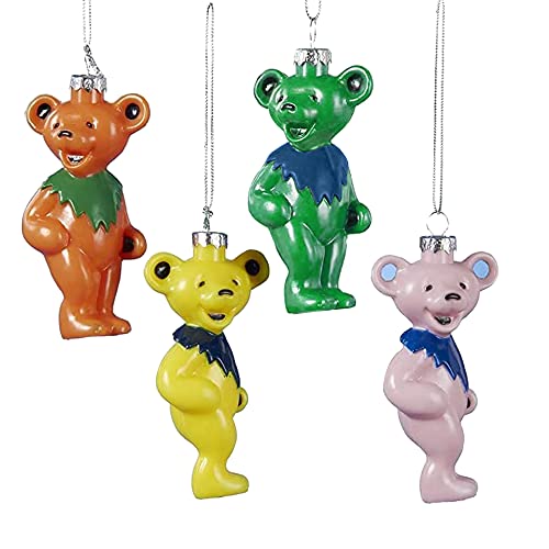 Grateful Dead Dancing Bears Ornaments, 4-Pack
