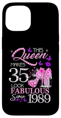 This Queen Makes 35 Look Fabulous Since 1989 35th Birthday �X�}�z�P�[�X iPhone 15 �p