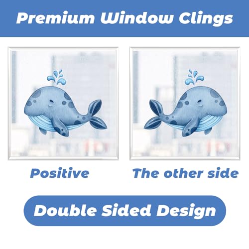 134 Piezas Pegatinas para Ventanas Decorativas Temática Oceánica miniatura 3