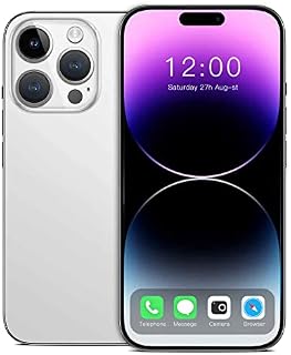 JIASEN G14s Pro Max Smartphone – 6.82" HD Display, 4GB RAM, 128GB Storage, Dual SIM, White