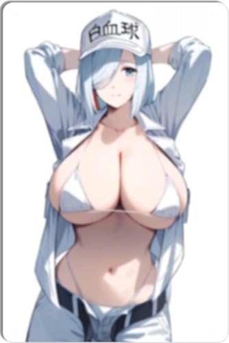 Lewd Sexy Tits Thighs Ass Butt Hot Hentai Anime Girl Poster Metal Sign Decor - 12 x 16inch Bar Pub Garage Man Cave Wall Art