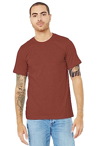 Bella Canvas Adults Unisex Heather CVC T-Shirt (L) (Heather Clay Brown)