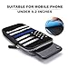 Portable Mobile Phone Bag Fashion Smartphone Bag With Adjustable Strap Thin Blue Line Retro Vintage American Flag Police Pattern Black Mobile Phone Package