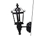 Produktbild MagiDeal 1:12 Puppenhaus Miniatur-LED-Wandleuchte Modell, Built-in-Knopfbatterie, 5.4cm, Schwarze