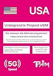 USA eSIM 18 Days | Call Home for Free | USA Network with Unlimited High Speed Data | Unlimited Local Calls and SMS to UK and USA (including Hawaii). Receive eSIM Same Day by Email and Start Using