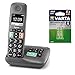 Produktbild Gigaset Easy mit Anrufbeantworter  Schnurloses Senioren-Telefon mit großen Tasten und extra lauter Klingelfunktion inkl. DECT Phone AAA Akku  hörgerätekompatibel, anthrazit-grau