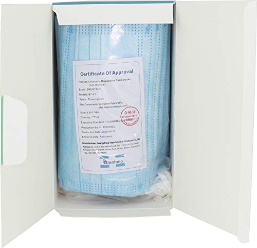 B BRENTANO Non-Medical Personal Protective Equipment Disposable Face Mask (Children, Blue) - Thumbnail 7