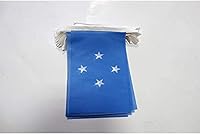 Vista 23 de Guatemala 19.7 ft BUNTING Flag 20 banderas 9'' x 6'' - Banderas de cuerda guatemalteca 5.9 x 8.3 in - AZ FLAG